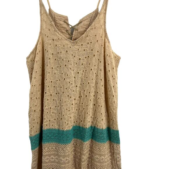 Gypsy Queen Dress Boho Lace Crochet Fringe Cream S/M - Picture 5 of 8